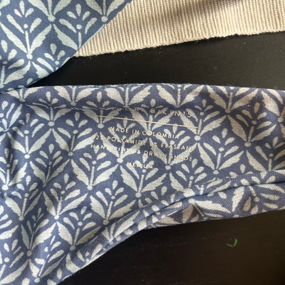 Midori Blue and White Patterned Bikini - Picture 8 of 8